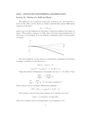 M  ADVANCED ENGINEERING MATHEMATICS Lecture  Motion of