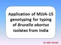 Application  of MLVA-15 genotyping for typing of
