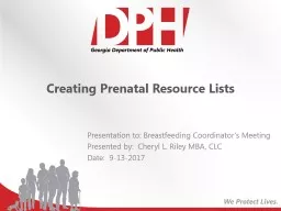 Creating Prenatal Resource Lists