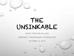 The  UnSinkable Tracey  Froiland