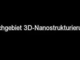 Fachgebiet 3D-Nanostrukturierung