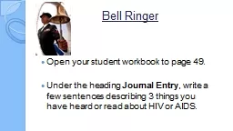Bell Ringer Open your student workbook to page