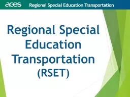 Regional Special Education Transportation