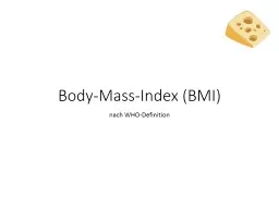 Body-Mass-Index (BMI) nach