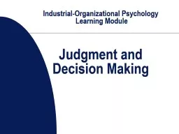 Industrial-Organizational Psychology