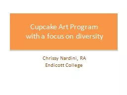 Cupcake  Art Program  with a focus on diversity