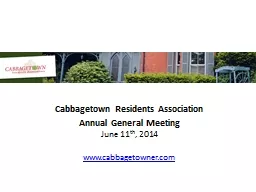 Cabbagetown Residents Association