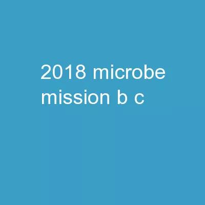 2018  MICROBE MISSION(B/C)