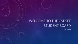Welcome to the GSDSEF Student BOARD