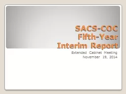 SACS-COC  Fifth-Year  Interim Report
