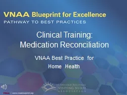 Clinical Training:  Medication Reconciliation