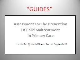 “GUIDES”   Assessment For The Prevention