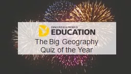 The Big Geography Quiz