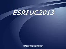 ESRI UC2013 Plenary Plenary