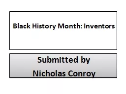 Black History Month: Inventors