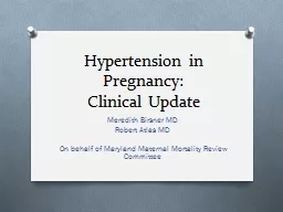 Hypertension in Pregnancy: