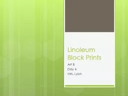 Linoleum Block Prints Art B