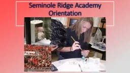 Seminole Ridge Academy Orientation