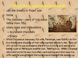 Odysseus accomplishments