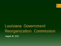 Louisiana Government Reorganization Commission