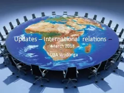 Updates – International relations