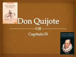 Don Quijote Capítulo IX