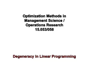 Optimization methods in management science operations research