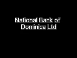 National Bank of Dominica Ltd