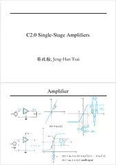 C20  Single Stage Amplifiers