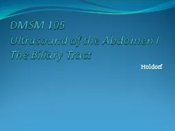 SON 2111 Abdominal Sonography 1