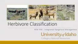 Herbivore Classification