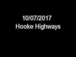 10/07/2017 Hooke Highways