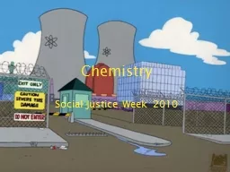 Chemistry Social Justice Week 2010