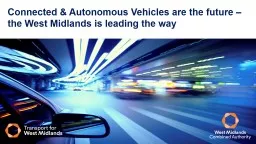 Connected & Autonomous Vehicles are the future – the West Midlands is leading the