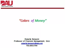 “Colors  of  Money” Roberta Tomasini