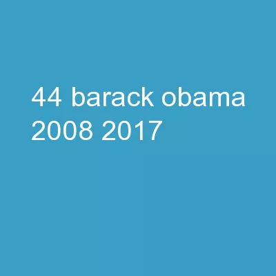 #44: Barack Obama 2008-2017