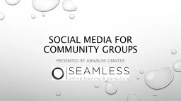 Social media for community groups