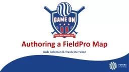 Authoring a FieldPro Map