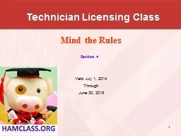 1 Technician Licensing Class
