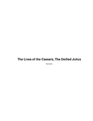 The Lives of the Caesars The Deified Julius Suetonius