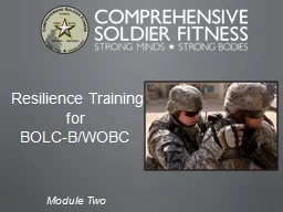 Resilience Training        for