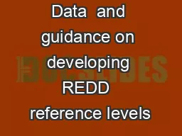 Module  3.2 Data  and guidance on developing REDD  reference levels