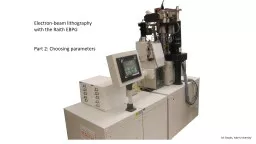 Electron-beam lithography