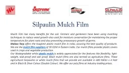 Silpaulin Mulch Film