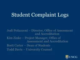 Student Complaint Logs Jodi