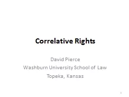 Exploring Past, Present, and Future Roles for Correlative Rights