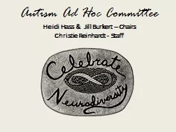 Autism Ad Hoc Committee Heidi