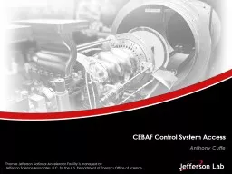 Anthony Cuffe CEBAF Control System Access