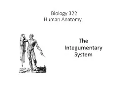 Biology 322 Human Anatomy