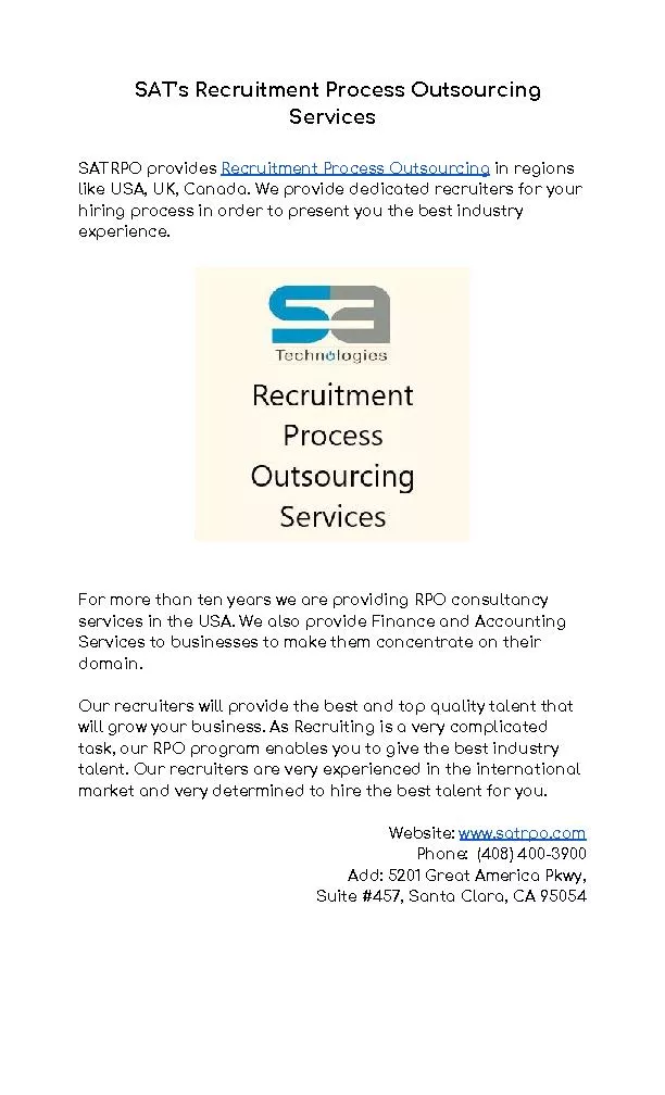 PDF-Recruitment Outsourcing in USA